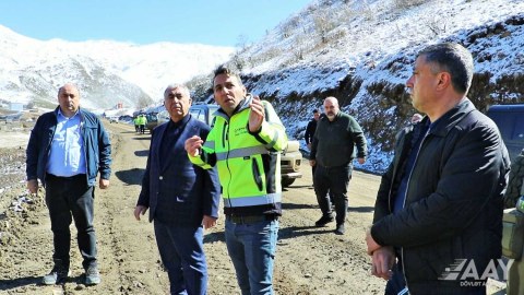 Saleh Məmmədov Murovdağ tunelində - FOTO+VİDEO