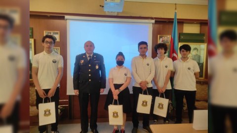 Şagirdlər arasında hərbi bilik yarışı keçirilib   