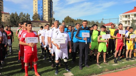 Naftalanda mini-futbol turnirinin açılışı oldu - FOTO