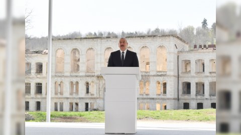 İlham Əliyev Zəfər Qurultayından DANIŞDI