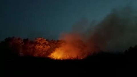 Azərbaycan-İran sərhədində YANĞIN