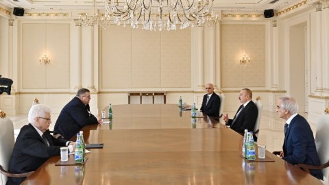 İlham Əliyev Aleksey Overçuku qəbul edib