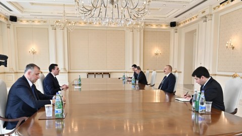 Prezident Gürcüstanın xarici işlər nazirini qəbul etdi
