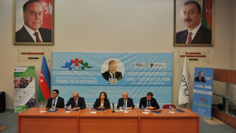 BMU və DGKA-nın birgə təşkil etdiyi beynəlxalq elmi konfransı öz işinə başlayıb - FOTO