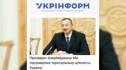 Ukrayna mətbuatı İlham Əliyevin çıxışından YAZDI