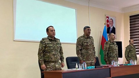 Laçında hərbçilərə döyüş qabiliyyətinin artırılması tapşırıldı - FOTO