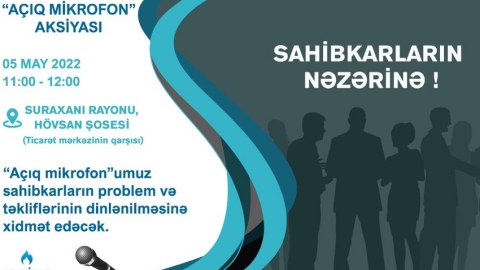 “Azəriqaz” rəhbərliyi sahibkarlarla görüşəcək