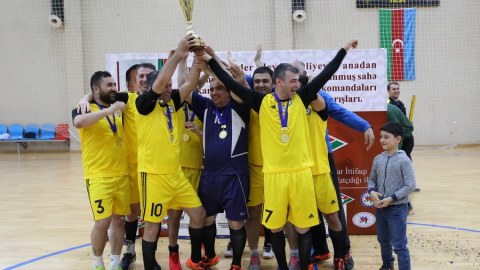 Mini futbol turnirinin qalibləri müəyyənləşdi - FOTO