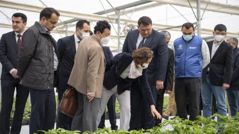 FAO rəhbəri Tərəvəzçilik Elmi Tədqiqat İnstitutunda - FOTO