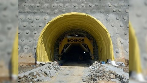 Şuşa yolundakı tunellərin tikintisindən yeni FOTOLAR