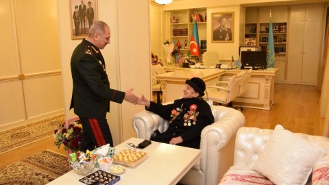 Veteranlarla görüş keçirilib - FOTO