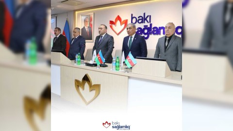 Bakı Sağlamlıq Mərkəzində Heydər Əliyev anıldı - FOTOLAR