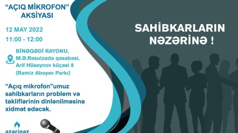 “Açıq mikrofon” bu dəfə Binəqədidə olacaq