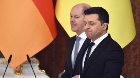 Zelenski Almaniya kansleri ilə danışıqlar apardı