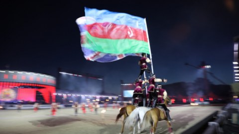 Qarabağ atlarının Britaniyada möhtəşəm şousu - FOTOLAR