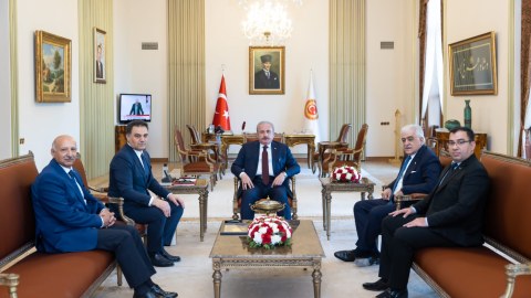 Azərbaycan icmasının üzvləri Mustafa Şentopla görüşüb
