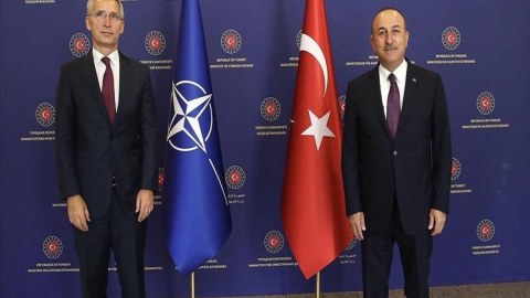 Çavuşoğlu NATO Baş katibi ilə danışdı