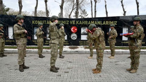 Hərbçilərimiz Türkiyədə təlimdə - FOTOLAR