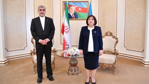 Sahibə Qafarova İran vitse-spikeri ilə görüşdü