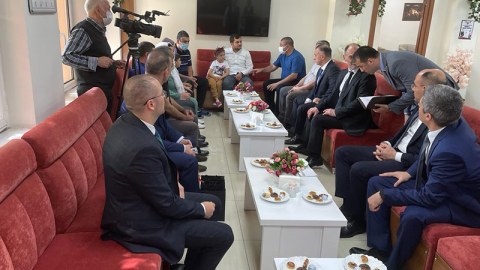 Nazir Türkiyədəki qazilərimizlə görüşdü