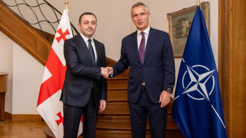 Qaribaşvili NATO-nun Baş katibi ilə görüşdü
