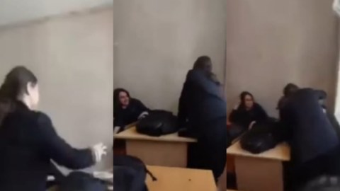 Daha bir məktəbdə QALMAQAL - VİDEO