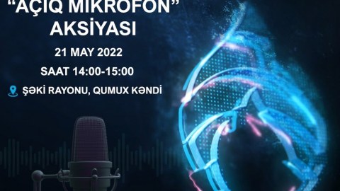 Növbəti “Açıq mikrofon” aksiyası Şəkidə keçiriləcək