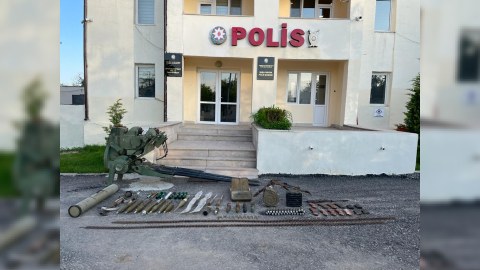 Şuşada silah-sursat tapıldı