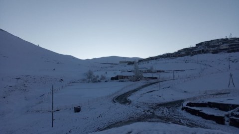Xınalığa qış qayıdıb - FOTO