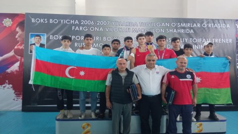 Boksçularımız Özbəkistanda 4 medal qazandılar - FOTO