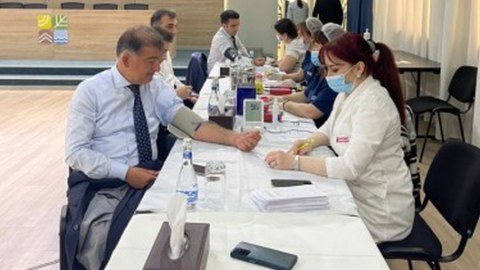 Nazirlikdə könüllü qanvermə aksiyası - FOTOLAR