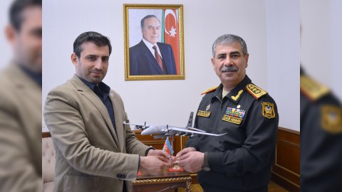 Zakir Həsənov Selçuk Bayraktarla görüşdü - FOTO