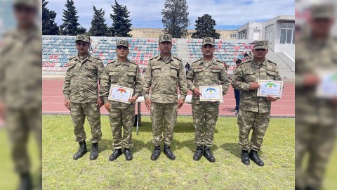 Hərbi qulluqçular arasında atletika yarışı
