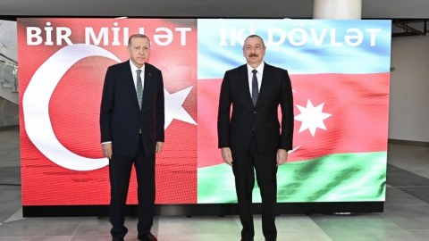 Prezidentlərin iştirak etdiyi açılışdan FOTOLAR 