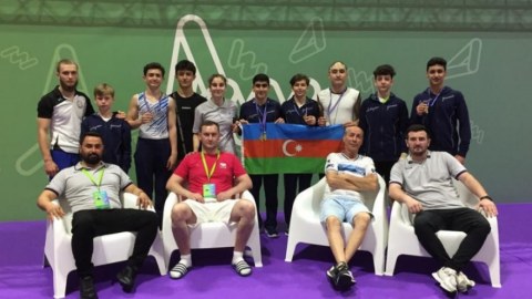 Gimnastlarımız İtaliyada 4 medal qazandı