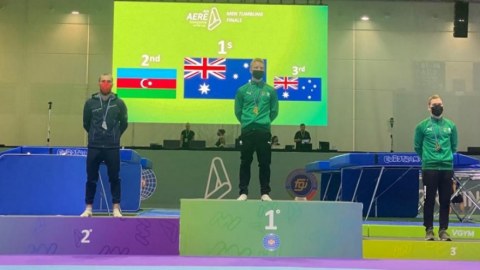 Gimnastımız ölkəyə gümüş medalla dönür