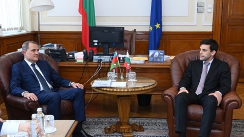 Ceyhun Bayramov Bolqarıstan spikeri ilə görüşüb
