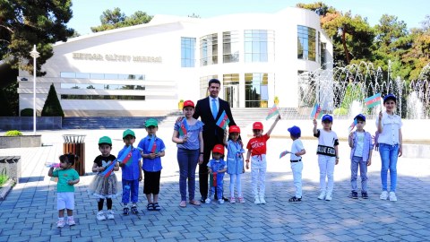 Naftalanda şəhid və qazi övladlarına bayram tədbiri