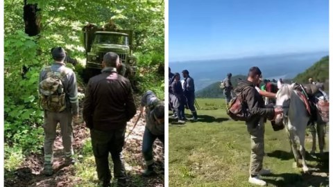 Zaqatalada itən turistin axtarışına dronlar cəlb olundu - VİDEO