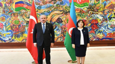 Sahibə Qafarova Şentopla GÖRÜŞDÜ
