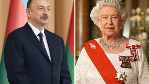 İlham Əliyev Kraliçanı TƏBRİK ETDİ