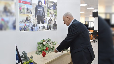 Şəhid jurnalist Məhərrəm İbrahimovun xatirəsi anılıb - FOTOLAR