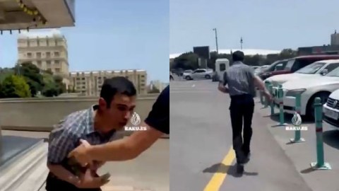 Bakıda qadına qarşı əxlaqsızlıq edən şəxs döyüldü - VİDEO