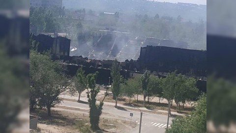Rusiya Ukraynada kimya zavodunu vurdu