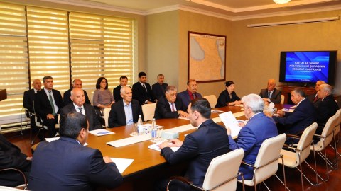 Naftalanda Ağsaqqallar Şurası hesabat verib