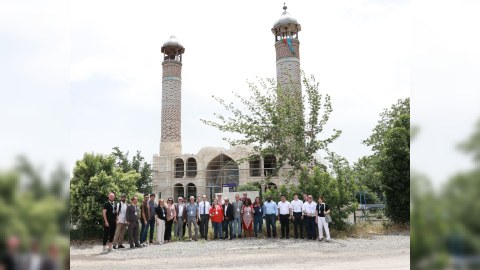 Xarici ekspertlər və jurnalistlər Ağdamda - FOTO