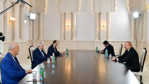 İlham Əliyev Binəli Yıldırımı qəbul etdi