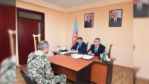 Rövşən Rzayev Bərdədə vətəndaşları qəbul etdi - FOTO
