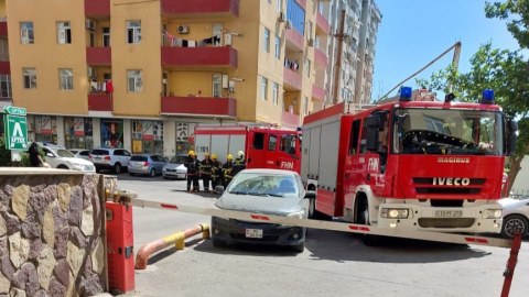 Kondisioner mənzildə yanğına səbəb oldu - FOTO