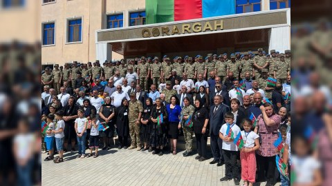 N saylı hərbi hissədə Qurtuluş Günü qeyd olunub - FOTO